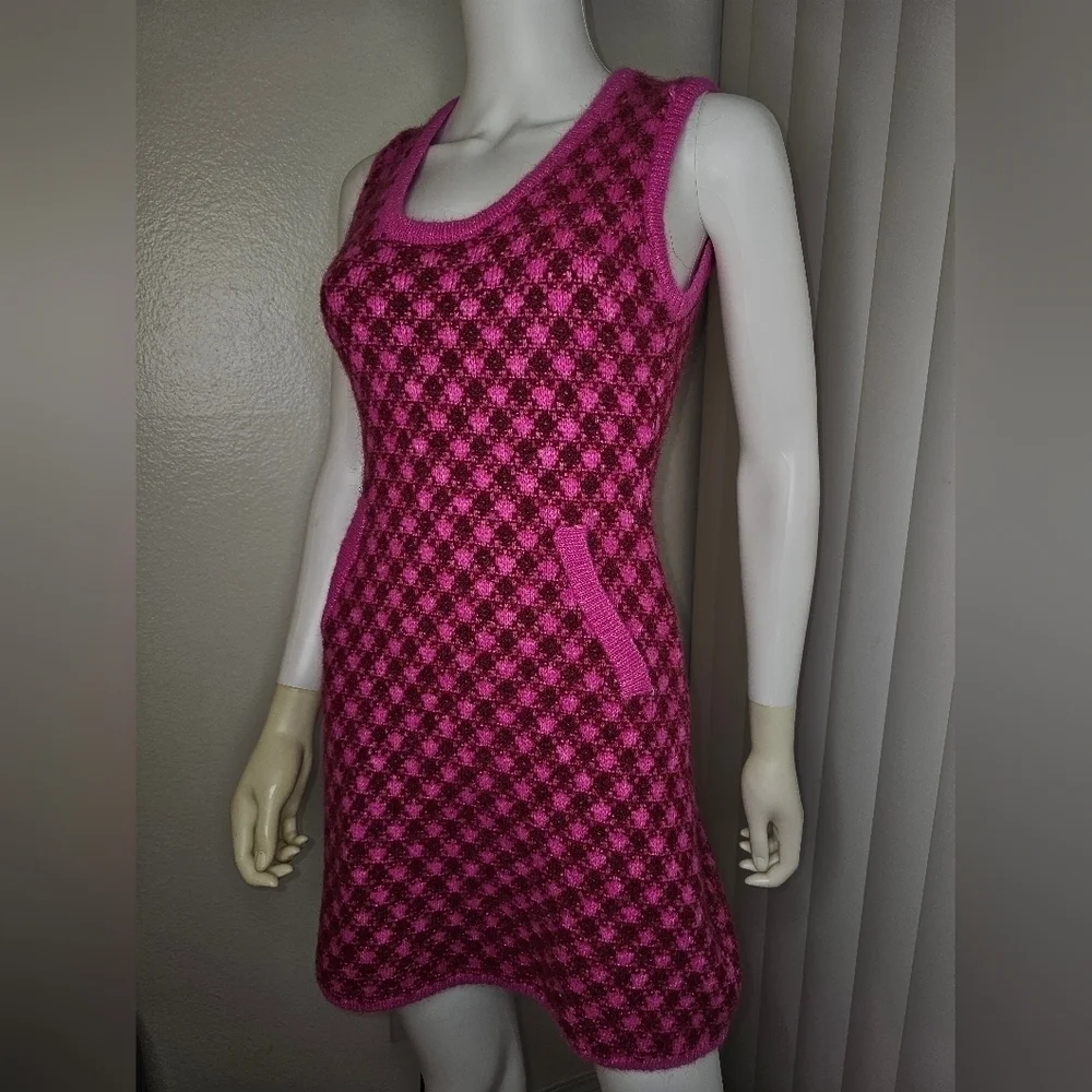 Zara Bloggers Favorite Knit Checkered Sweater Dress, NWT Sz Small